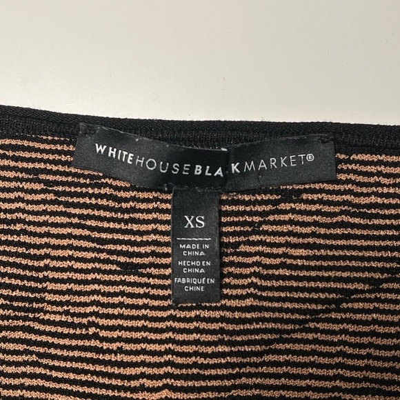 White House Black Market | Brown/Black Tiger Print Knit Tank Sz XS - Picture 5 of 5